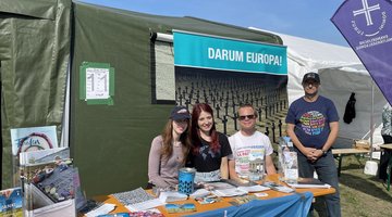 Infostand auf dem Flugplatzfest 2022